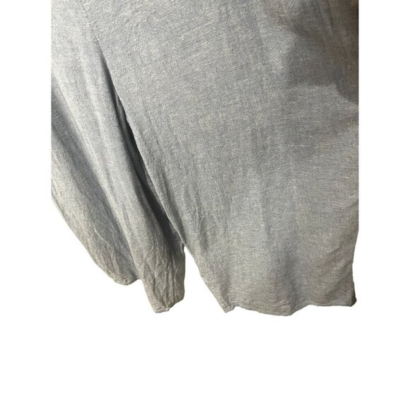 Old Navy Spaghetti Strap Cropped Wide Leg‎ Jumpsuit Linen Blend Chambray Smocked - Picture 5 of 11